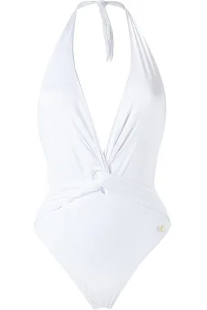Brigitte Plunge neck Aline swimsuit
