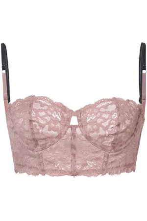 FLEUR DU MAL Charlotte lace longline bra