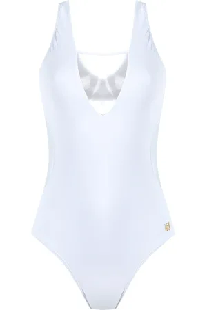 Brigitte Square neck tulle swimsuit