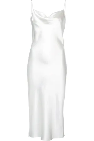 FLEUR DU MAL Cowl-neck slip dress