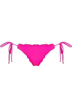 AMIR SLAMA Ruffled trim bikini bottom