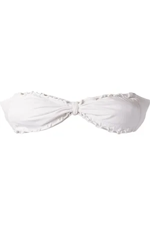 AMIR SLAMA Ruffled trim bandeau bikini top