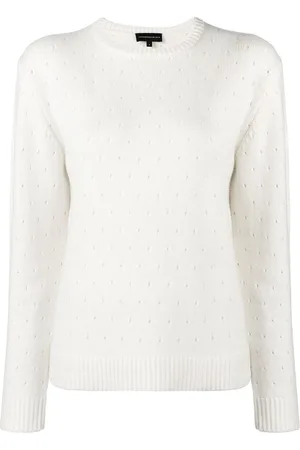 Cashmere In Love Cashmere perforated pattern jumper