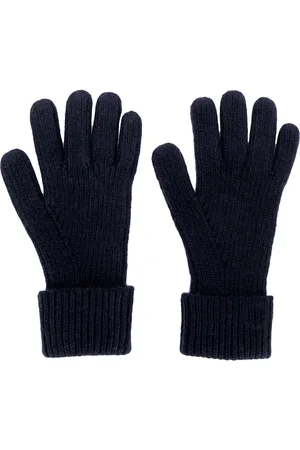 N.PEAL Ribbed knitted gloves