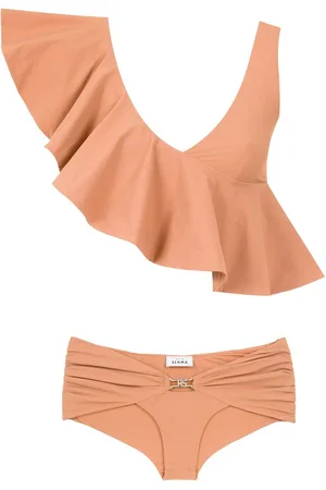 AMIR SLAMA Ruffled top bikini set
