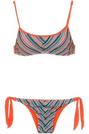 AMIR SLAMA Printed bikini top