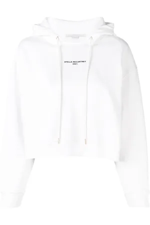 Stella McCartney Logo print cropped hoodie