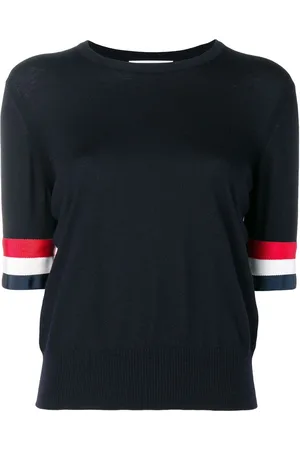 Thom Browne Rwb Cuff Fine Merino Tee