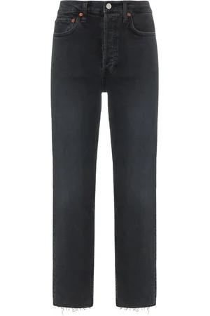 RE/DONE Stovepipe raw hem jeans
