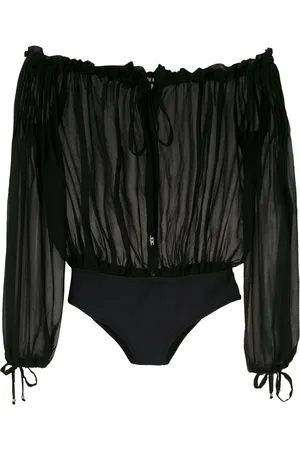 AMIR SLAMA Off-shoulder ruched body