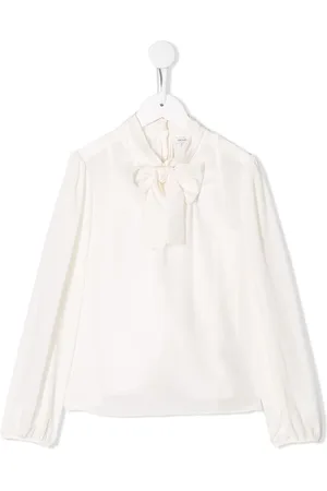 Dolce & Gabbana Pussy-bow crepe-de-chine blouse
