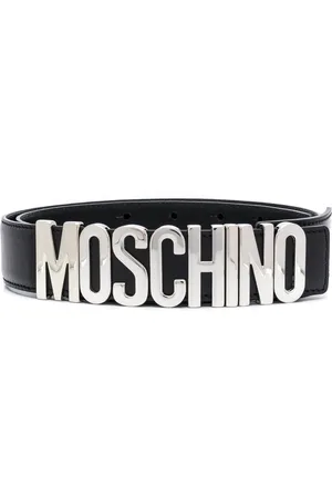Moschino Logo plaque belt