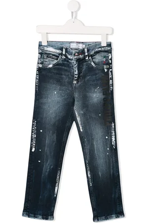 Philipp Plein Paint splatter jeans