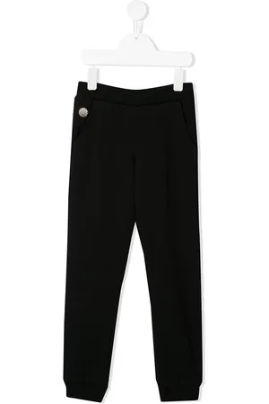 Philipp Plein Heart print studded track pants