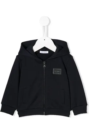 Dolce & Gabbana Logo-tag zip-up hoodie