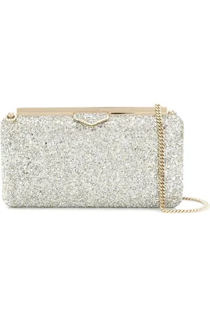 Jimmy Choo Ellipse Glitter Clutch