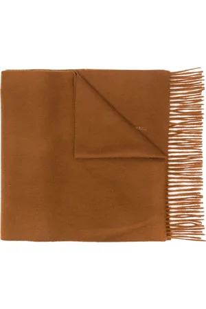 MACKINTOSH Embroidered cashmere scarf