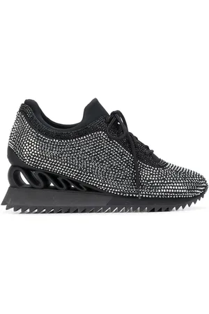 LE SILLA Reiko Wave crystal-embellished sneakers
