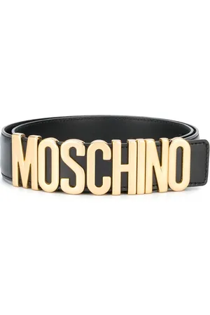 Moschino Logo plaque belt
