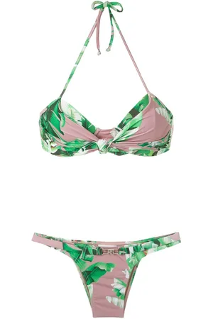 AMIR SLAMA Floral print bikini set