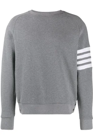 Thom Browne 4-Bar raglan-sleeve sweatshirt