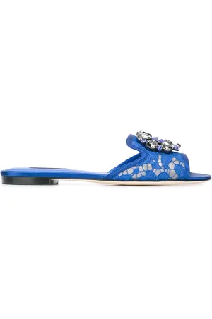 Dolce & Gabbana Rainbow Lace brooch-detail sandals