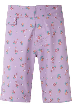 AMIR SLAMA Floral print swim short