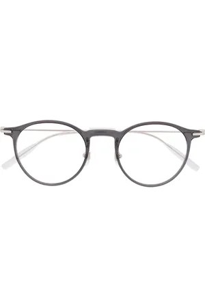 Montblanc Polished round-frame glasses
