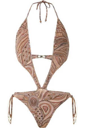 AMIR SLAMA Cut out swimsuit