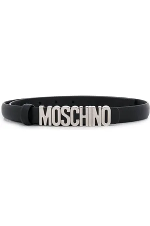 Moschino Logo plaque belt