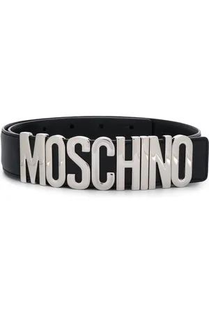 Moschino Logo plaque belt