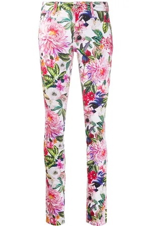 Philipp Plein Floral-print skinny jeans