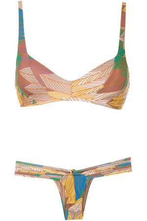 AMIR SLAMA Cocar Franc??s printed bikini set