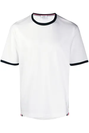Thom Browne Contrasting-trim T-shirt