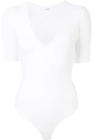 Alix NYC Lenox White Sleeveless Second Skin Bodysuit – ALIX NYC