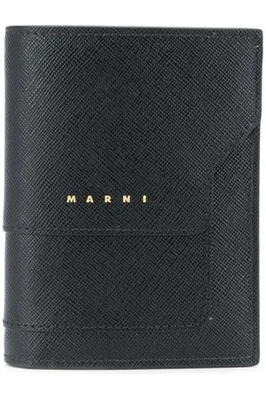 Marni Logo-print leather bi-fold wallet