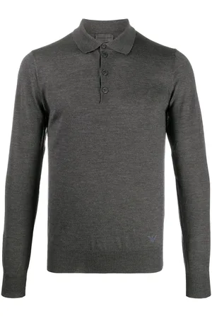 Emporio Armani Virgin wool polo sweater