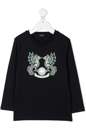 Il gufo Dragon-print cotton sweatshirt
