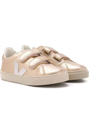 Veja Laminated touch strap sneakers
