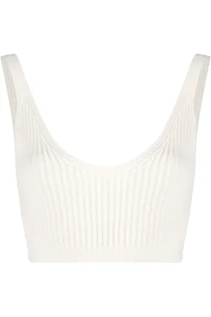 Cashmere In Love Ribbed knit cropped vest