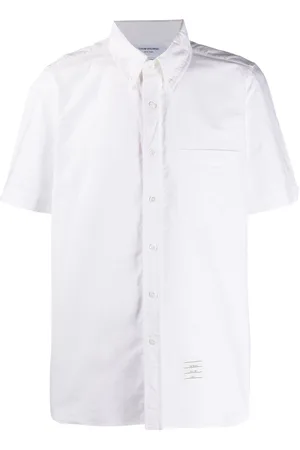 Thom Browne Grosgrain-trim Oxford shirt