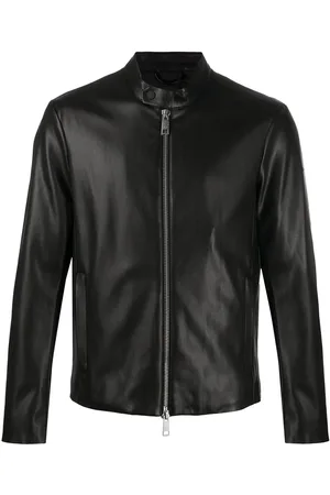 Armani leather clearance coats