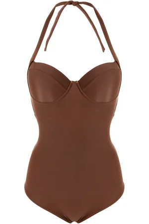 Brown 'The Back-Cut-Out' Bodysuit