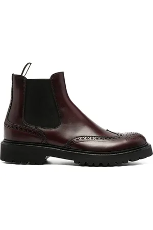 Scarosso Brogue-detail ankle boots