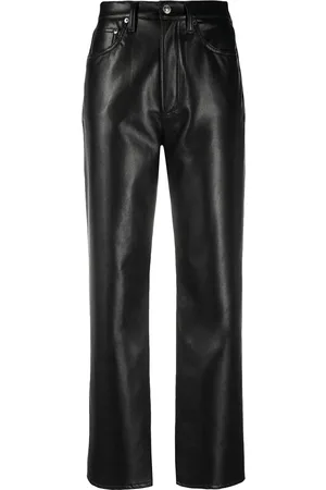 Luxury Cotton Silk  Leather Trousers For Women  JOSEPH EU