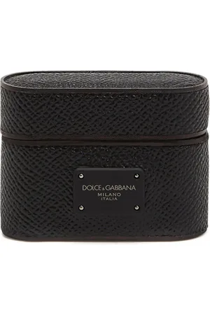 Dolce & Gabbana Logo-tag leather AirPods Pro case