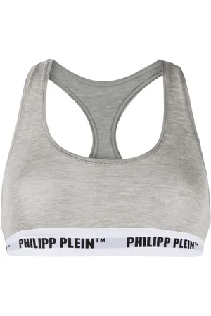 Philipp Plein Logo band sports bra