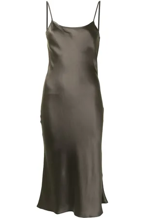 Voz Midi silk slip dress