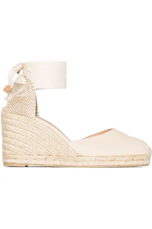 CASTA Carina 80 canvas wedge heels
