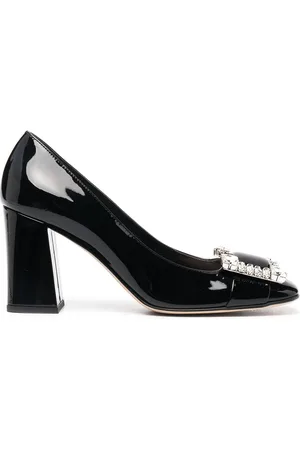 Sergio Rossi Embellished patent pumps